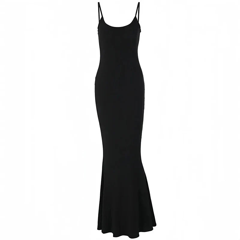 Satin Slip Sleeveless Backless Maxi Dress Women Y2K Summer Bodycon Elegant Sexy Outfits Ladies Birthday Party Club Sundress by Urban Fashion Icon