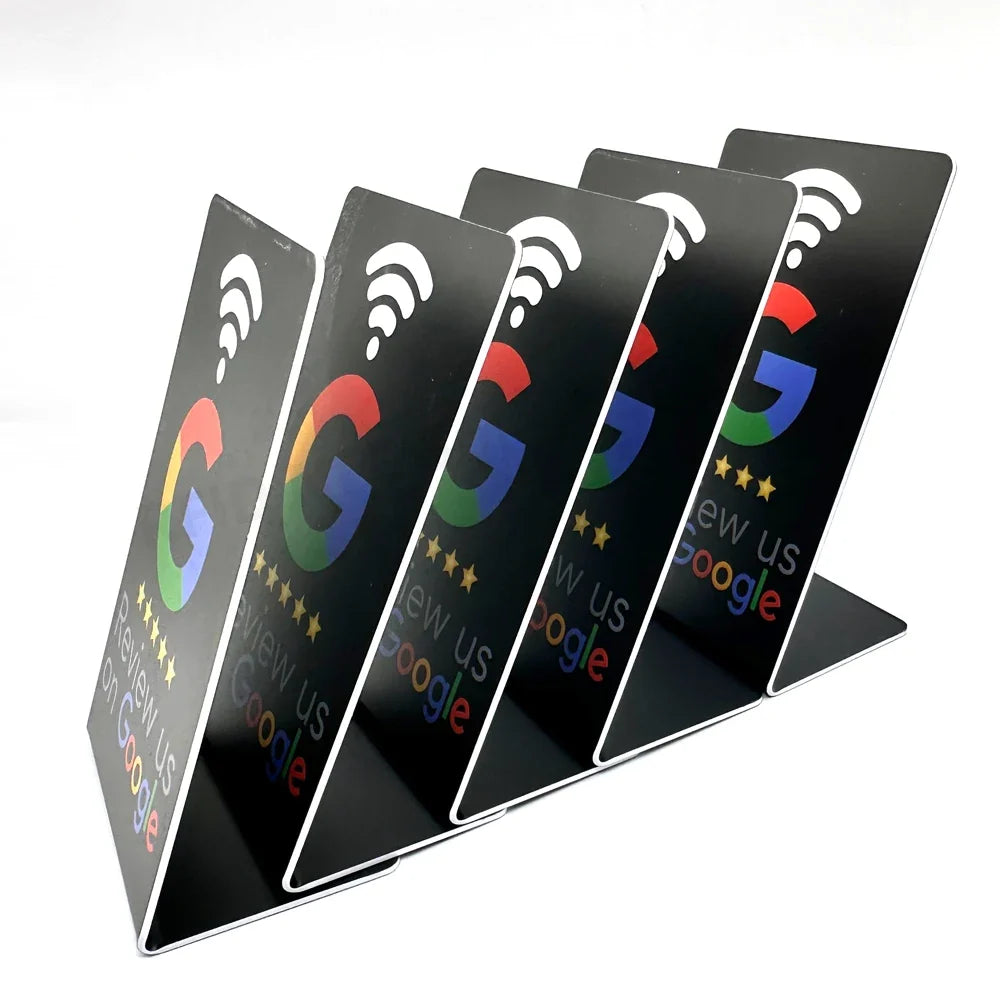 NFC Stand 13.56MHz Programmable Google Reviews NFC Stand Table NT/AG215 504 Bytes Google Review Display NFC Card Reviews Stand by FLIPSTYLEZLLC