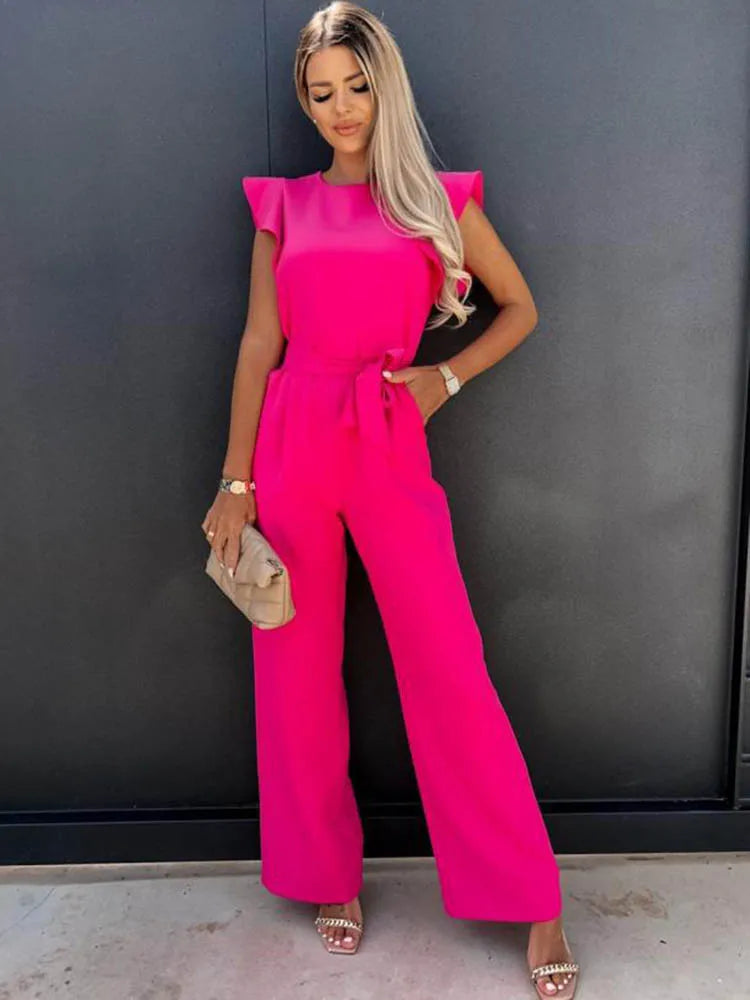 Summer Short Sleeve Wide Leg Jumpsuit for Women Elegant Romper Vintage Streetwear Jumpsuits Overalls Women Jump Suit Woman by Wild and Free Boutique