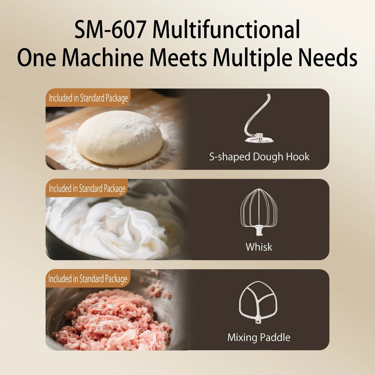 ：Shunran 8L Stand Mixer DC Motor Automatic Dough Kneader Multifunctional Mixer for Home & Commercial Baking by FLIPSTYLEZLLC