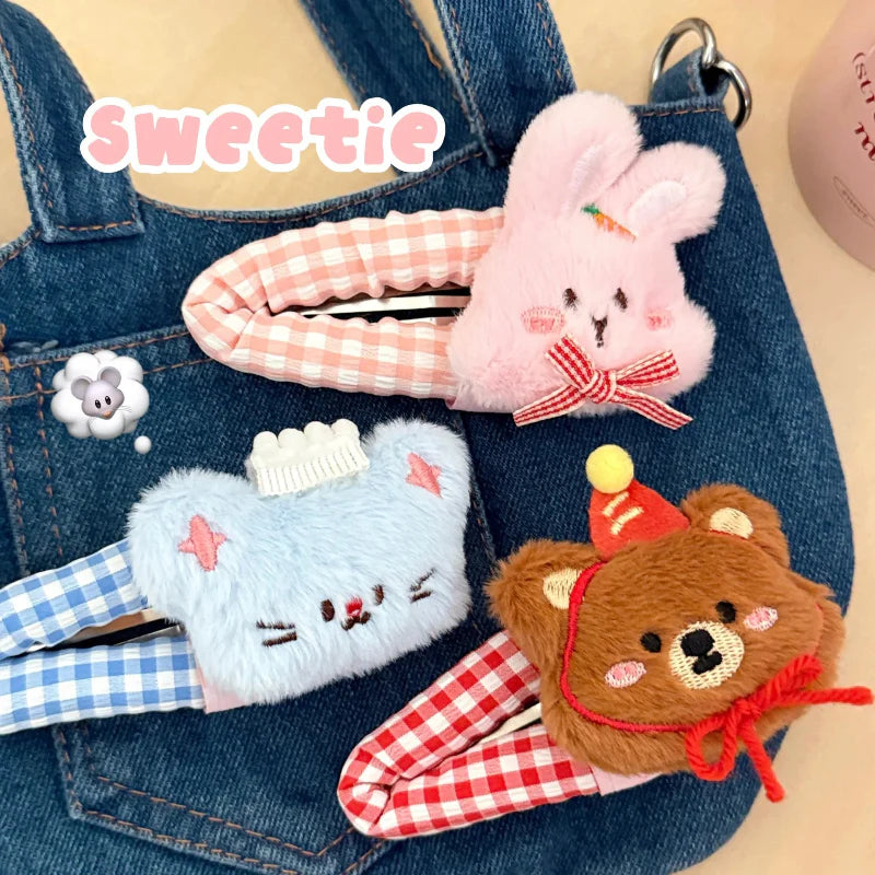 Cute Plushie Animal Hair Clips by Kore Kawaii