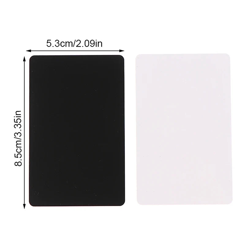 NFC215 Black White Cards Rewritable NFC NT-AG215 PVC Cards Blank Easy Convenient Programmable NFC Business Card by FLIPSTYLEZLLC