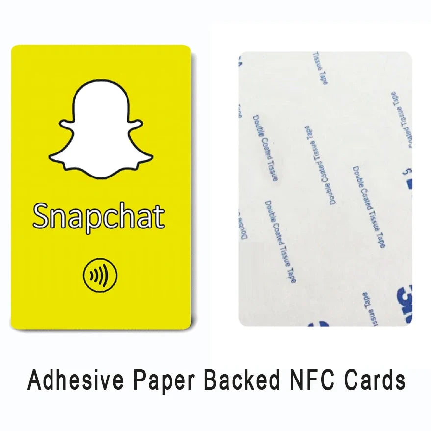 Snapchat NFC Cards Printing NFC Chip Google Reviews Card Pop Up NFC Card by FLIPSTYLEZLLC