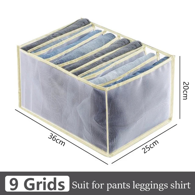Jeans Organization Storage Box Closet Organizer Clothing Organization System Drawer Organizers Cabinet Pants Storage Organizer by FLIPSTYLEZLLC