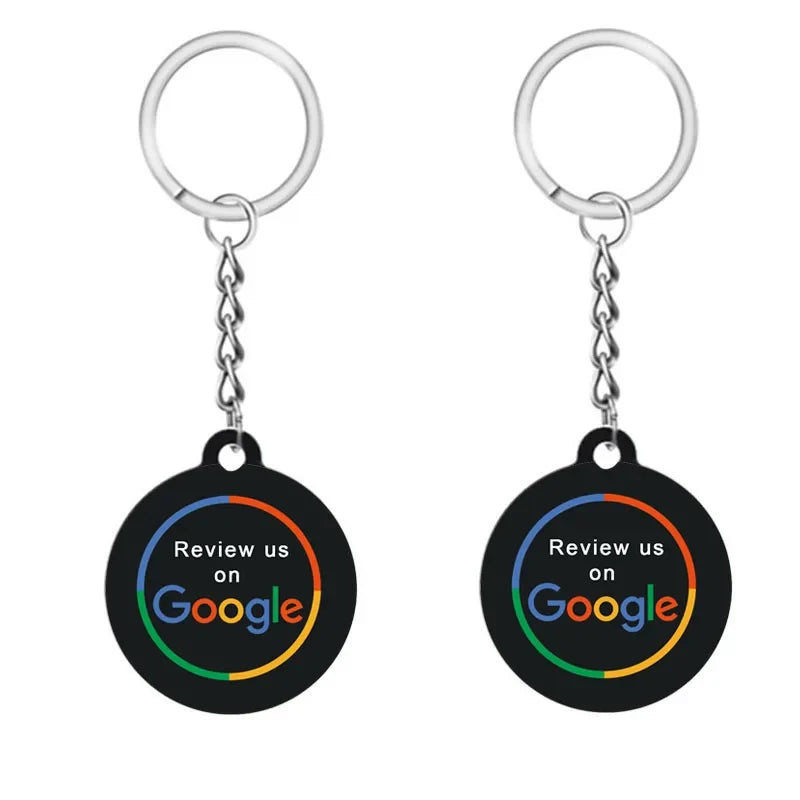 Google Review NFC Epoxy Tag NFC Key Tag Proximity 13.56MHz RFID Keychain for Increase Google Reviews by FLIPSTYLEZLLC