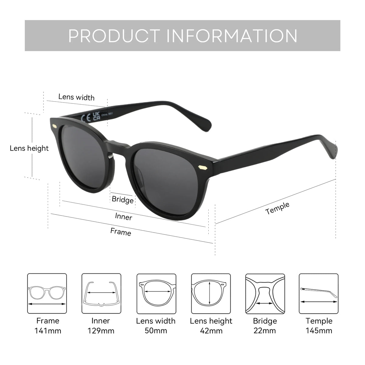 ZENOTTIC Classical High-quality Acetate Polarized Sunglasses Unisex UV400 Protection Shade Retro Round Sun Glasses ZS6211 by FLIPSTYLEZLLC