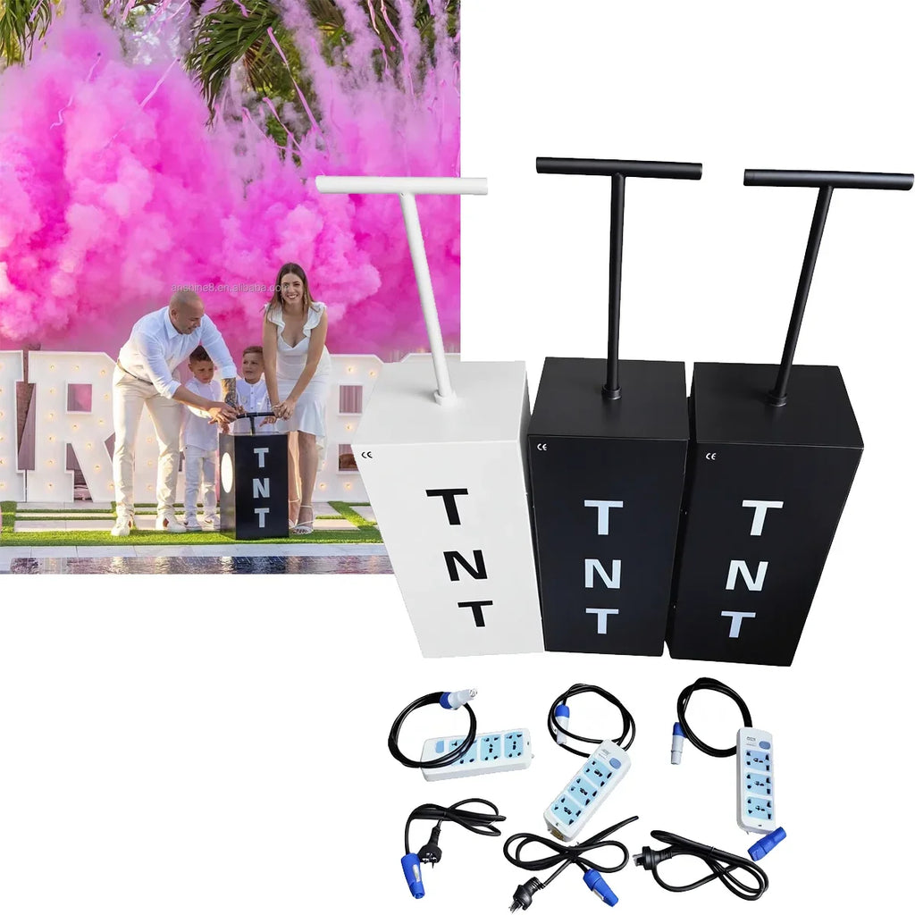 Tnt Gender Reveal Machine Kit Baby Smoke Decoration Supplies Celebration Ideas Backdrop Background Memories Pyrotechnic Items FX by FLIPSTYLEZLLC