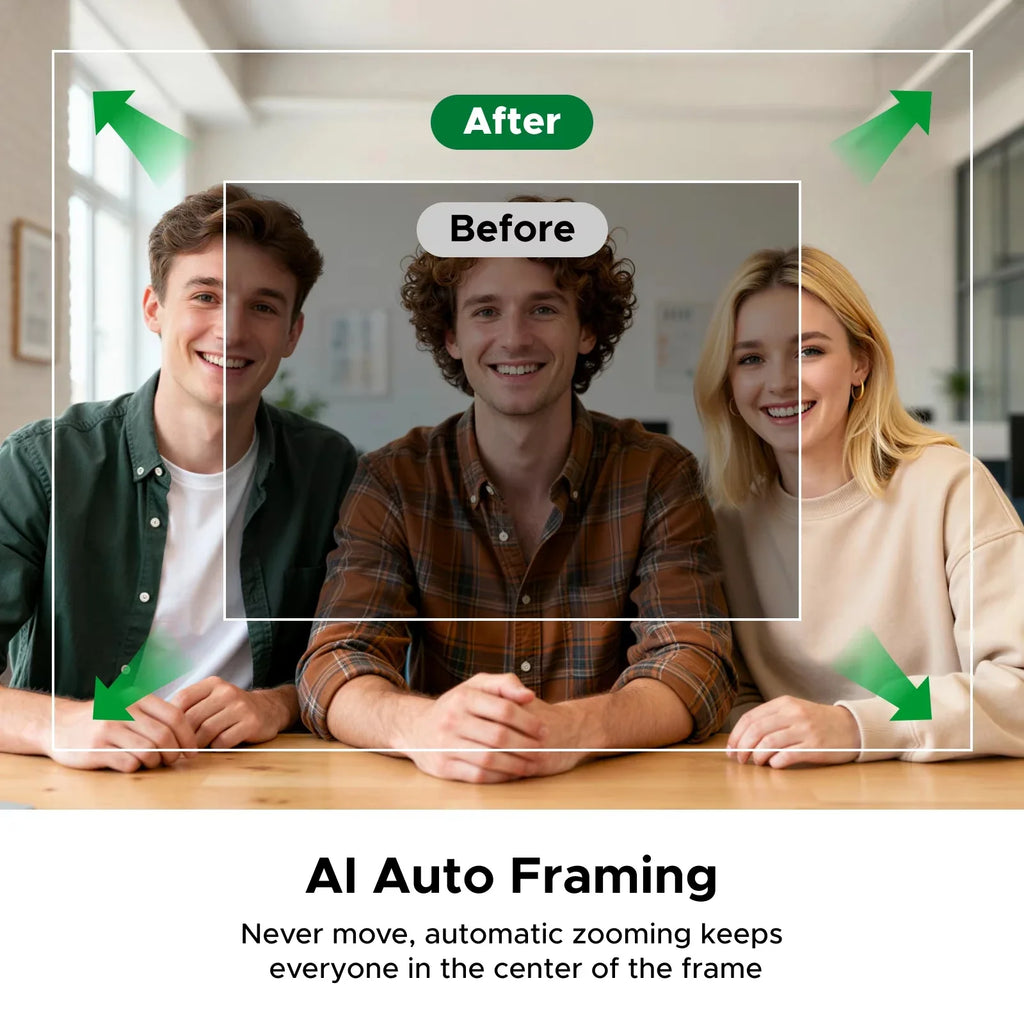 UGREEN FineCam Pro AI Smart PC 4K Webcam Auto Framing PDAF Focu Gesture Control AI Noise-Canceling Mic for Streaming Camera by FLIPSTYLEZLLC