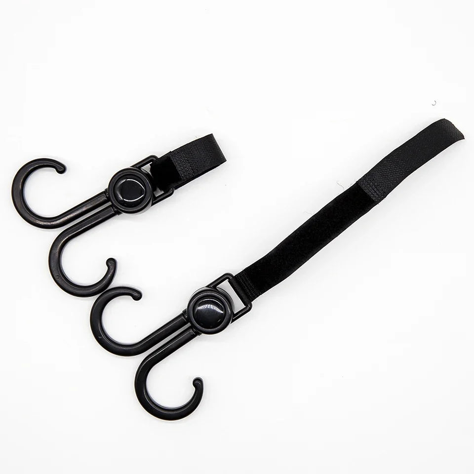 2Pcs Hooks For Baby Stroller Multi Purpose Baby Stroller Accessories Rotate 360 Degree Hook Pram Organizer Bag Hanger New by FLIPSTYLEZLLC