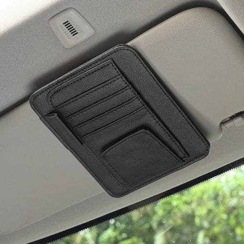 Car Visor Organizer Multi-Pocket Pouch Bag Card Glasses Storage Holder by AliExpress