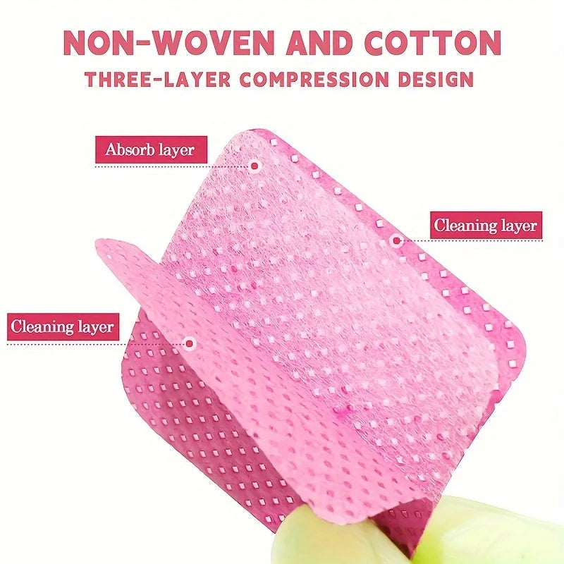 20/600pcs Lint-Free Nail Wipes Gel Cleansing Tissues Aluminum-Free Nail Polish Remover Pads for NaiArt Beauty Cleaning Care Tool by AliExpress