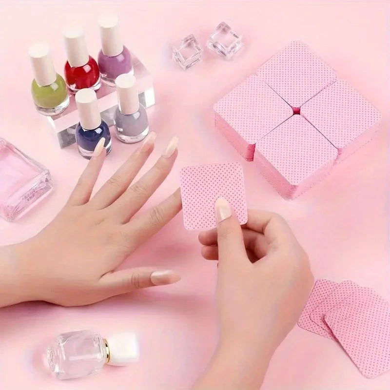 20/600pcs Lint-Free Nail Wipes Gel Cleansing Tissues Aluminum-Free Nail Polish Remover Pads for NaiArt Beauty Cleaning Care Tool by AliExpress