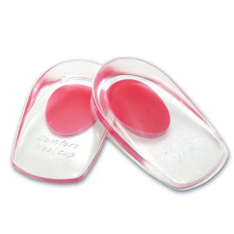 Silicone Gel Insoles Pain Cushion Bone Spurs Pain Relief Heel Cushion Thickened Soft Half Heel Insole Pad Height Increase by FLIPSTYLEZLLC