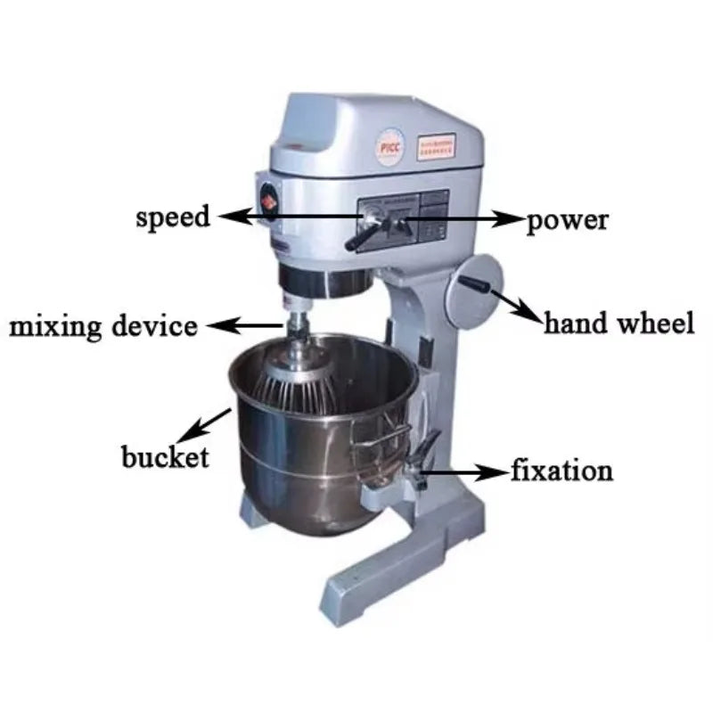 Bakery Equipment Industrial Kitchen Mixer Egg Mixer Commercial Automatic Cake Dough Mixer Machine Dough Kneading Machine by FLIPSTYLEZLLC
