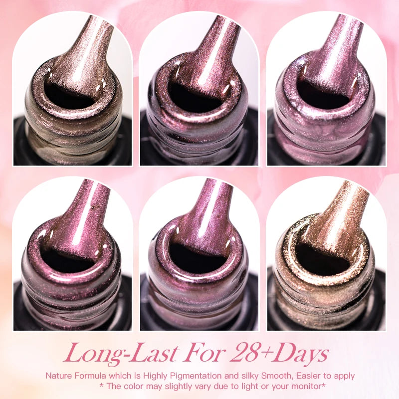 Pink Story Cat Magnetic Gel Nail Polish Nude Pink Gold Light Semi Permanent UV Gel Varnish Soak Off Nail Supplies Manicure DIY by AliExpress