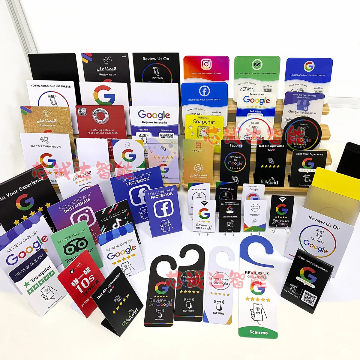 Tap The NFC Stand, Google NFC Review Card, Restaurant Bend Card, NFC Positive Review Card, Stand Desktop Review Card by FLIPSTYLEZLLC