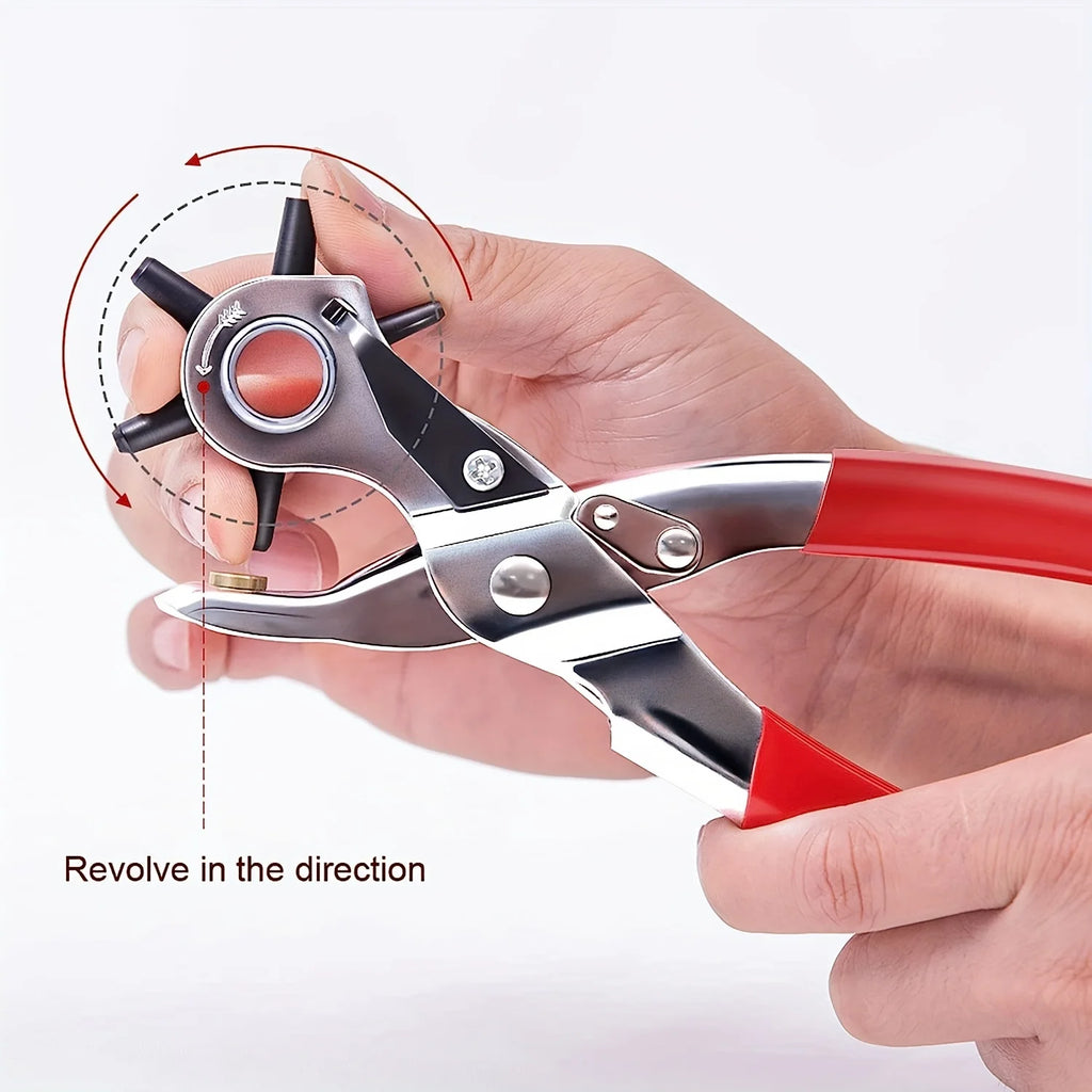 Leather Punch, 6-Size Rotating Belt Hand Hole Punch, Multi-Size Home by AliExpress