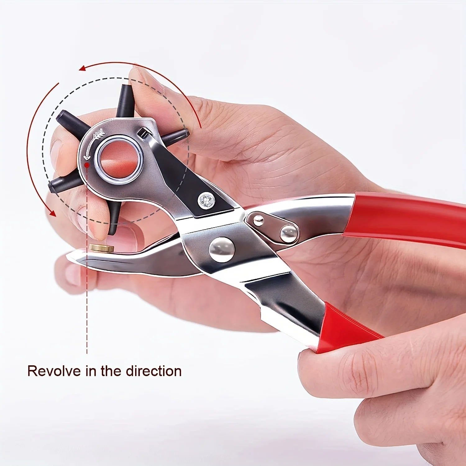 Leather Punch, 6-Size Rotating Belt Hand Hole Punch, Multi-Size Home by AliExpress