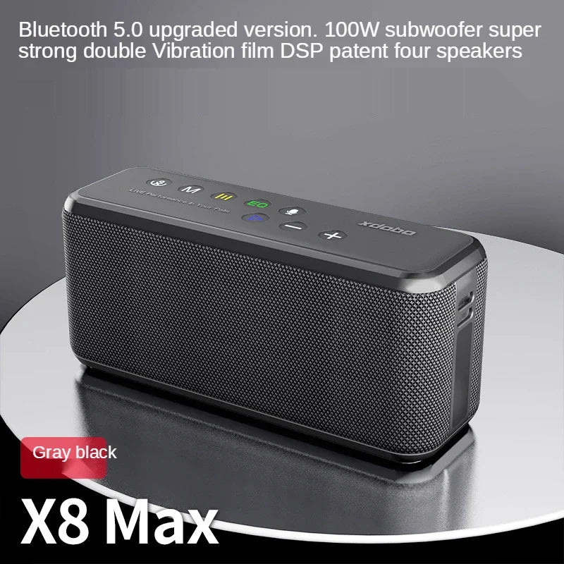Super Power XDOBO X8 Max 100W Portable Wireless Speaker TWS Subwoofer Support USB/TF/AUX 20000mAh Four-cell Power Bank Function by FLIPSTYLEZLLC