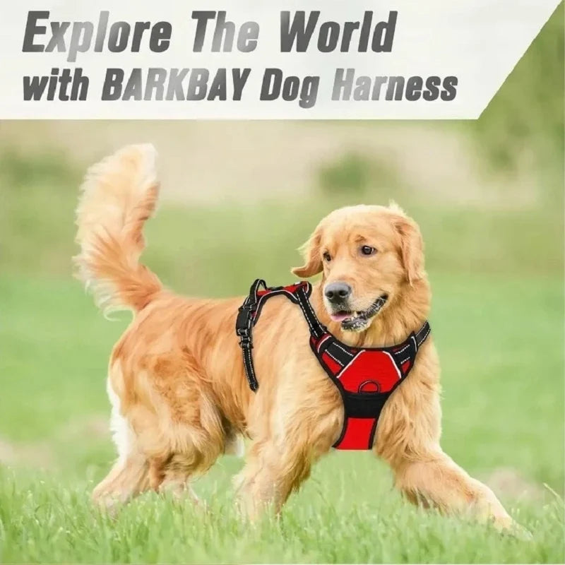 No Pull Dog Harness Large Dog Harnesses Heavy Duty Reflective Easy Control Handle for Large Dog Walking Medium Dogs Pet Supplies by FLIPSTYLEZLLC