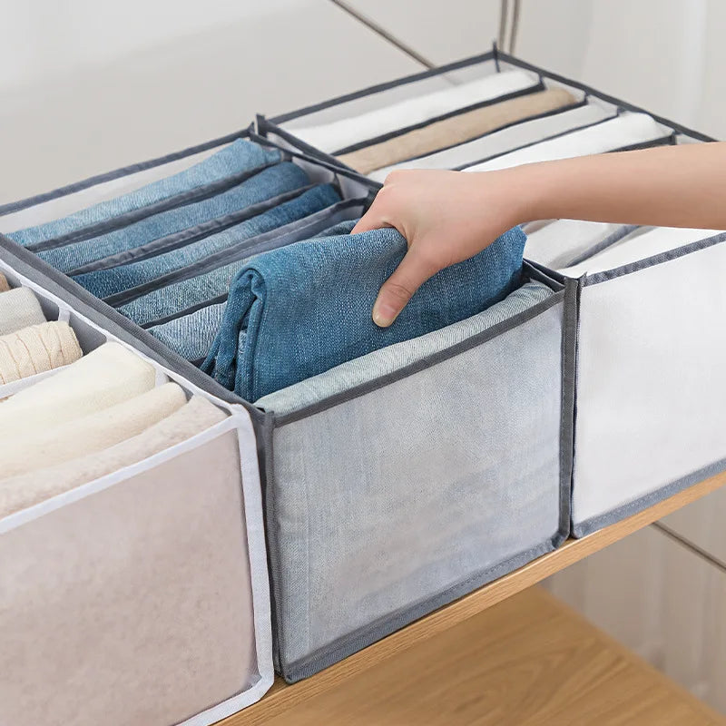 6-Grid Foldable Drawer Divider Underwear Storage Box, Wardrobe Organizer for Bras, Socks & Lingerie, Closet Storage Container by FLIPSTYLEZLLC