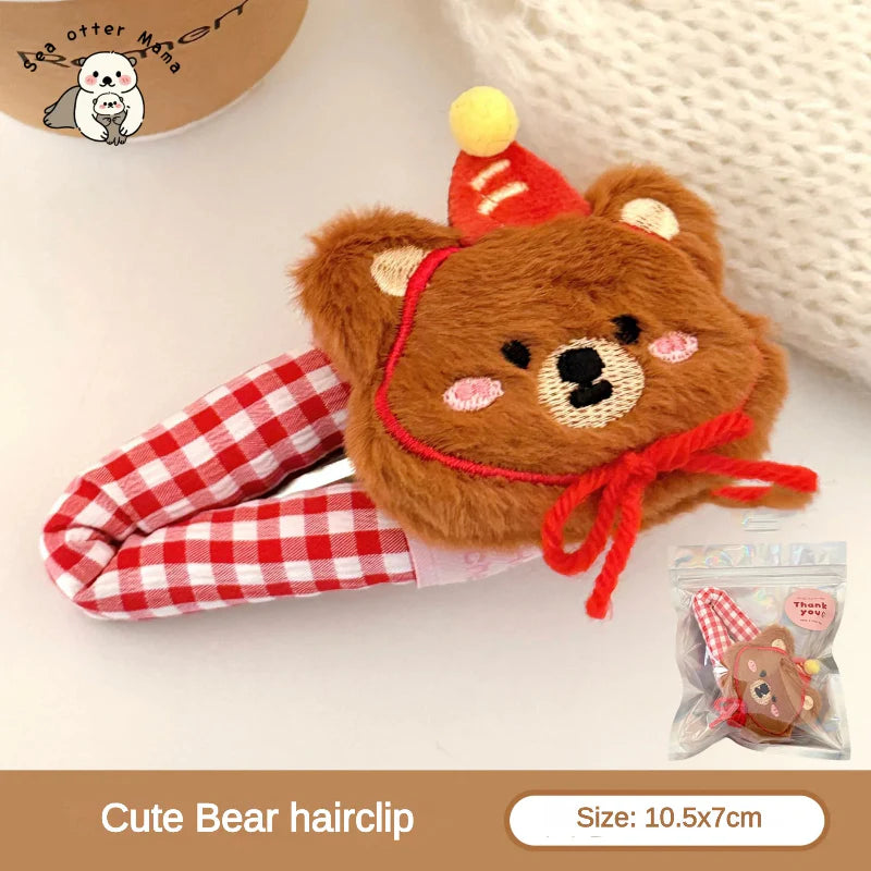 Cute Plushie Animal Hair Clips by Kore Kawaii