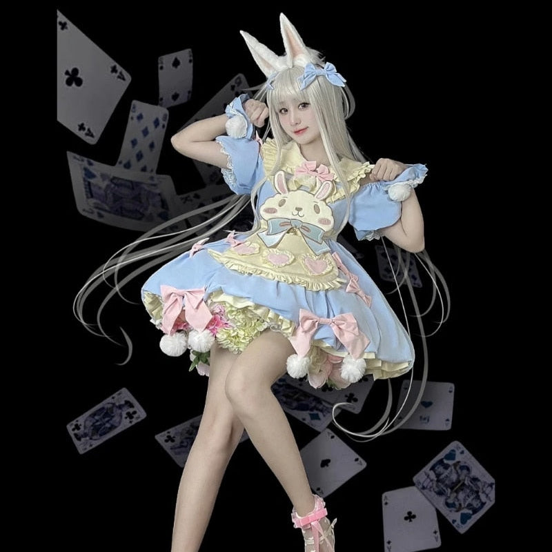 Sweet Lolita Bunny Party Dress by Kore Kawaii