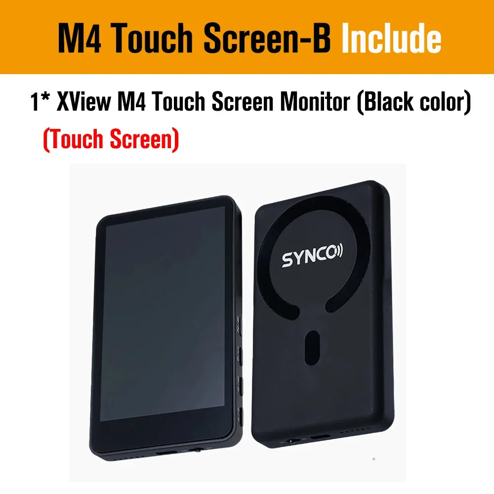 SYNCO XView M4 / M4 AI / M4 Touch Screen Selfie Monitor Screen Vlogging Monitor for iPhone Android Live Streaming TikTok Vlog by FLIPSTYLEZLLC