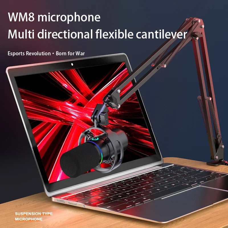 XLR/USB Dynamic Microphone for PC Gaming With One-Touch Mute Headphone Jack And Volume Control For Podcasting Streaming by FLIPSTYLEZLLC