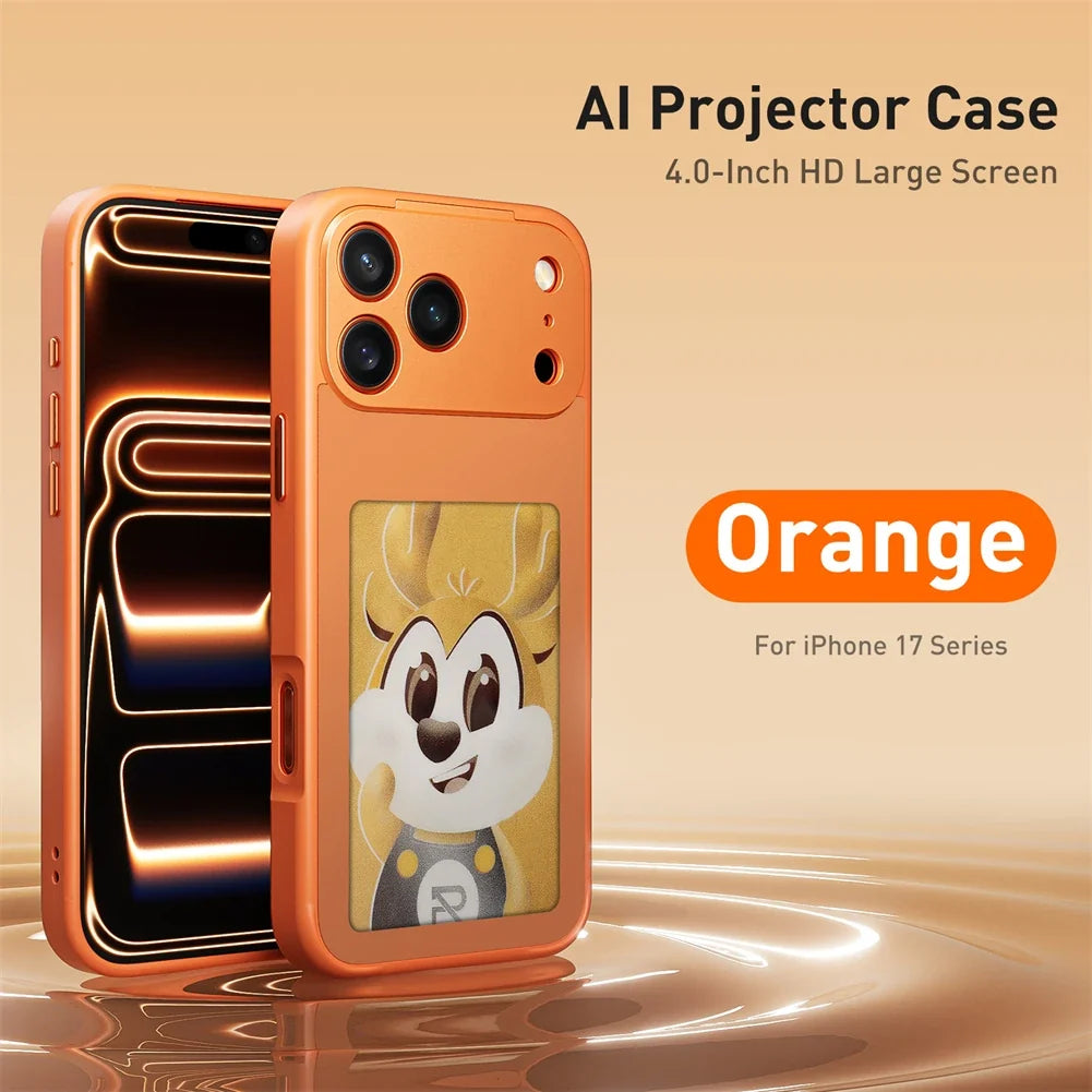 NFC Function AI Phone Cases For iPhone 17 Pro Max ink Screen DIY Luxury E ink Screen Display Customized Phone Case by FLIPSTYLEZLLC