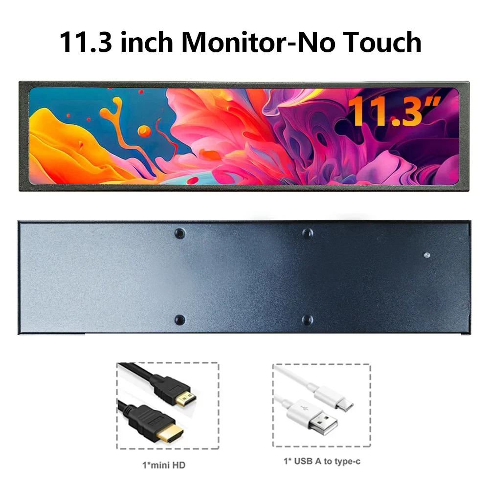 11.3/7.84/8.8 Inch Portable Monitor Long Stretched Strip Display by FLIPSTYLEZLLC