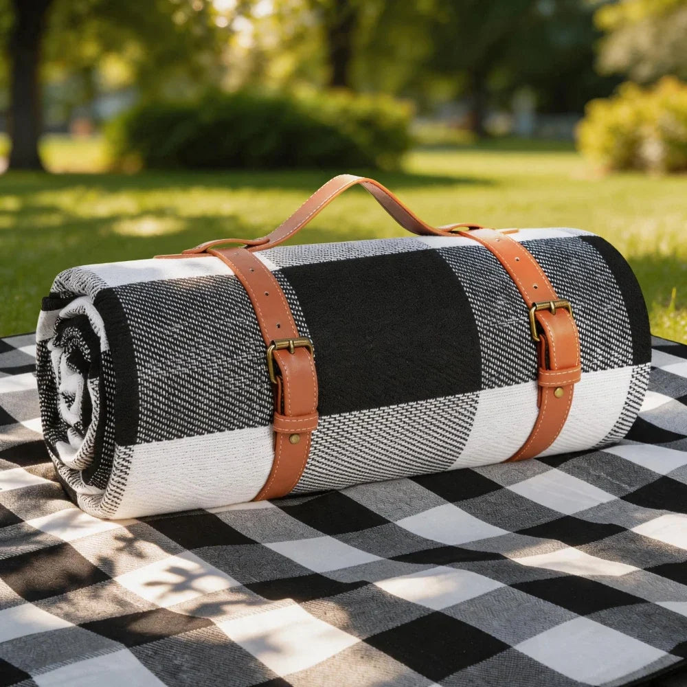 New 80"x 80"Picnic Blanket Extra Large Waterproof and Foldable Beach MatOutdoor for 8 Adults Camping Park Beach Grass Indoors by FLIPSTYLEZLLC