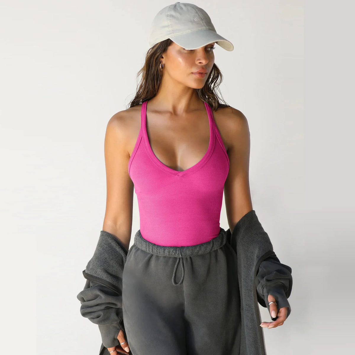 Sporty Style Tank Top Women Yoga Style Vest Solid Color Slim Fit Strapless Sportswear 2026 New Summer Dress up Female Clothing by Ladyez