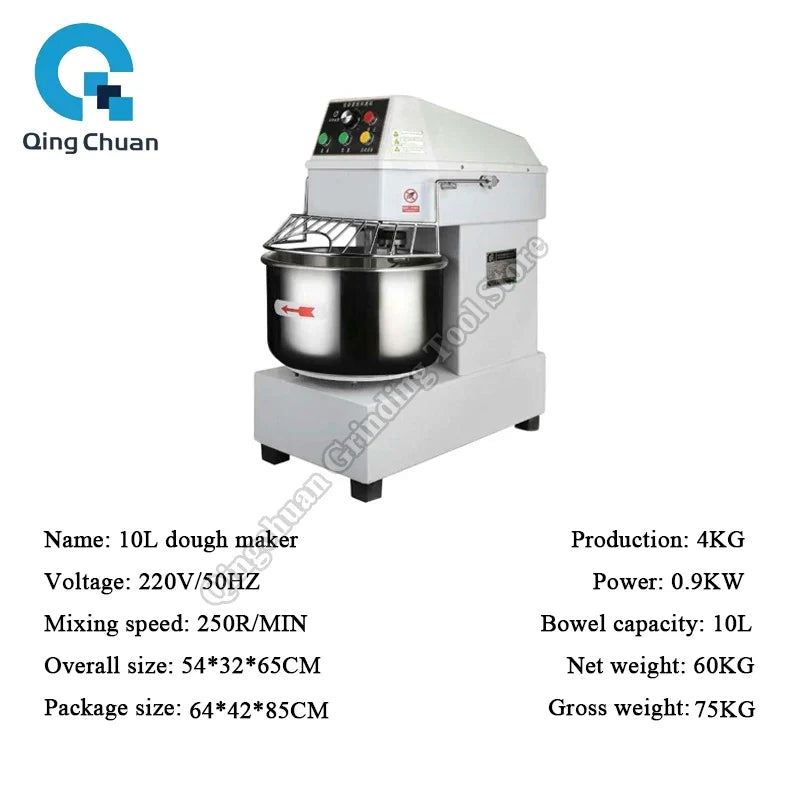 Dough Machine Commercial Large Capacity Fully Automatic Kneading Machine Dual Speed Dual Action Dough Mixing Machine By Sea by FLIPSTYLEZLLC