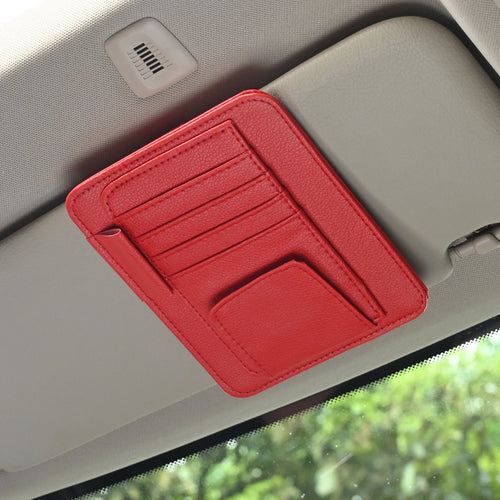 Car Visor Organizer Multi-Pocket Pouch Bag Card Glasses Storage Holder by AliExpress