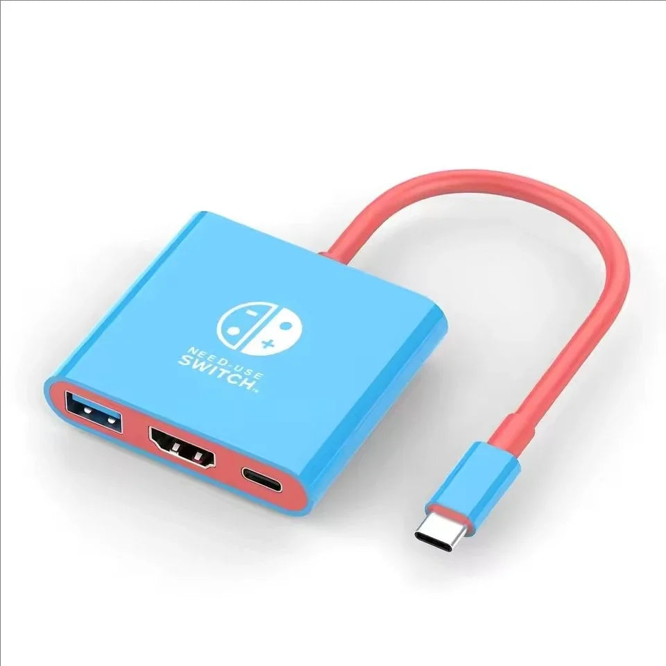 Switch1 Dock 4K HDMI USB 3.0 Hub Adapter USB C Splitter TV Portable Docking Station for Nintendo Laptops PC iPad MacBook Air Pro by FLIPSTYLEZLLC