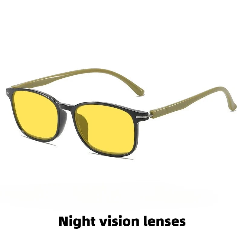 Fashionable Color Blocking Night Vision Blue Light Blocking Glasses Orange or Red Lenses for Computer Gaming Protective Eyewear by FLIPSTYLEZLLC