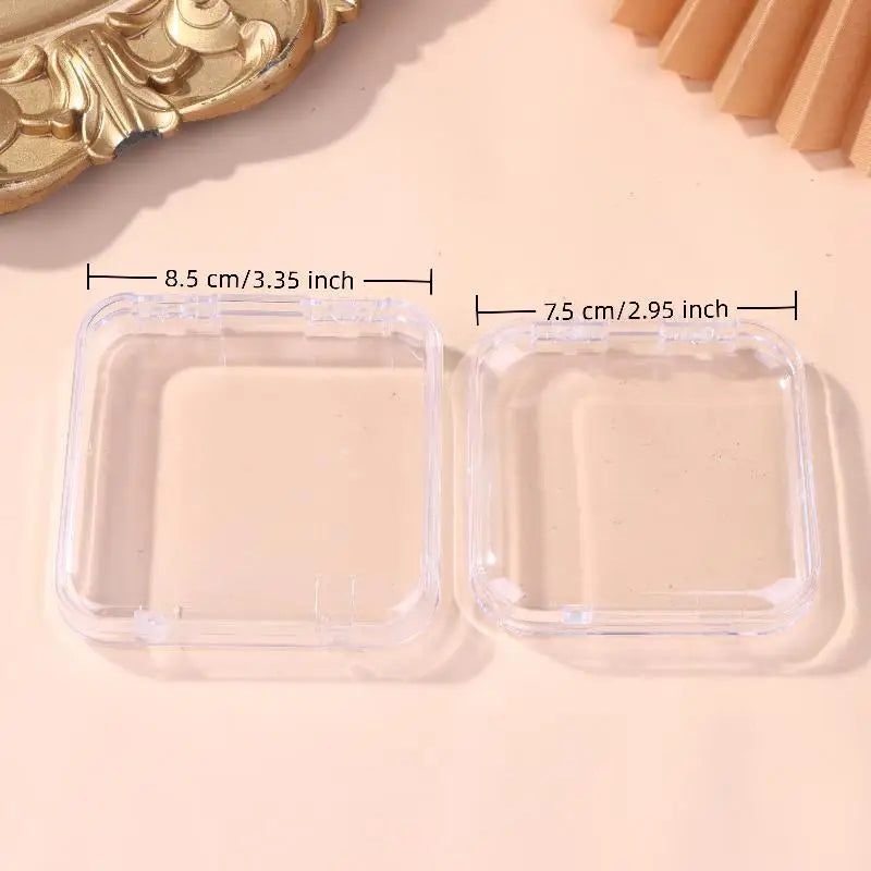 Hot！10/20PCS Press-On Nail Storage Acrylic Boxes Transparent Clear Nail Boxes Jewelry Storage Tool Accessories by FLIPSTYLEZLLC