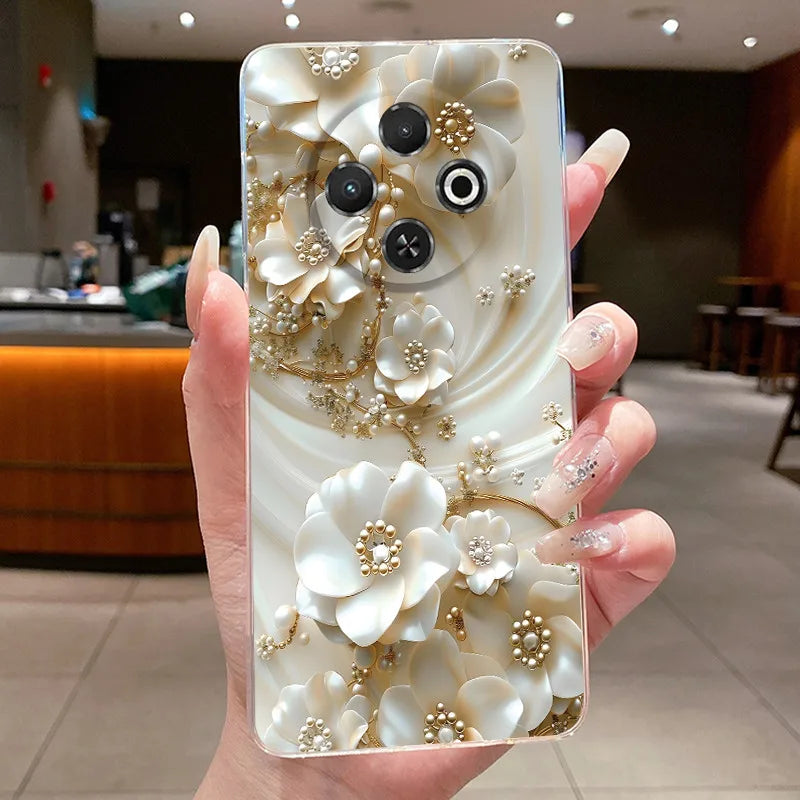 For Tecno Spark 30C Case kl5 kl5n Aesthetic Butterfly Flower Clear Soft Silicone Back Cover Techno Spark 30C Phone Case k15 k15n by FLIPSTYLEZLLC