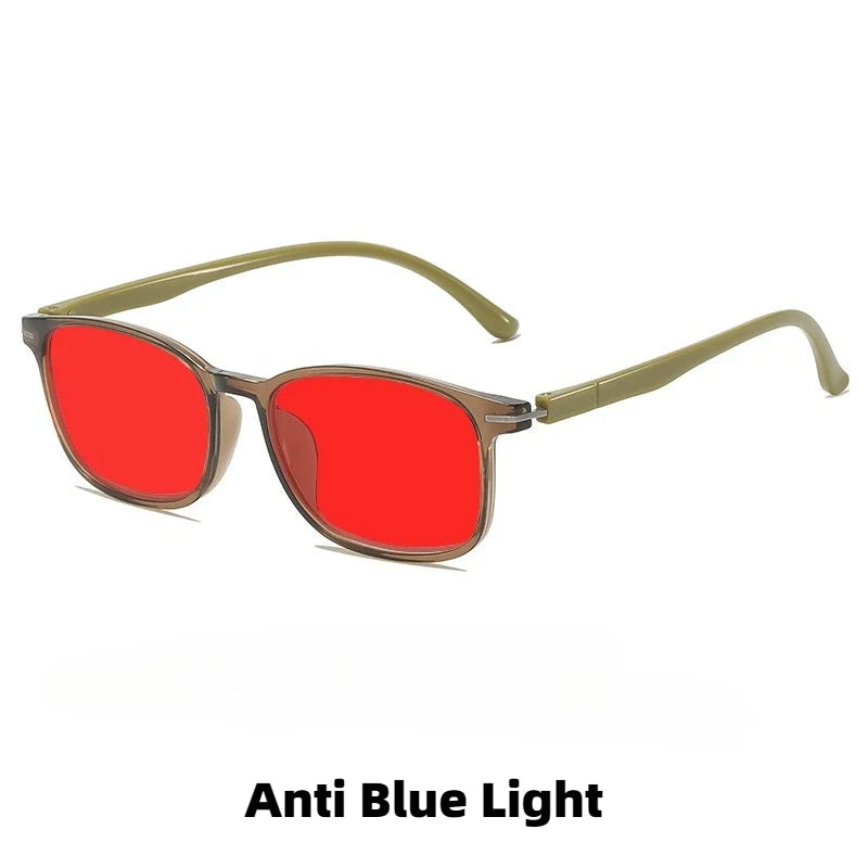 Fashionable Color Blocking Night Vision Blue Light Blocking Glasses Orange or Red Lenses for Computer Gaming Protective Eyewear by FLIPSTYLEZLLC