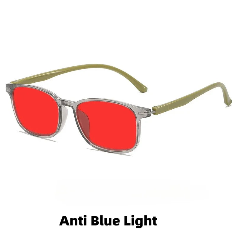 Fashionable Color Blocking Night Vision Blue Light Blocking Glasses Orange or Red Lenses for Computer Gaming Protective Eyewear by FLIPSTYLEZLLC
