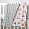 1PC Baby Blanket, Soft Plush Minky Blanket with Double Layer Dotted Backing for Toddler, Multicolor Printed 30 X 40 Inch by FLIPSTYLEZLLC