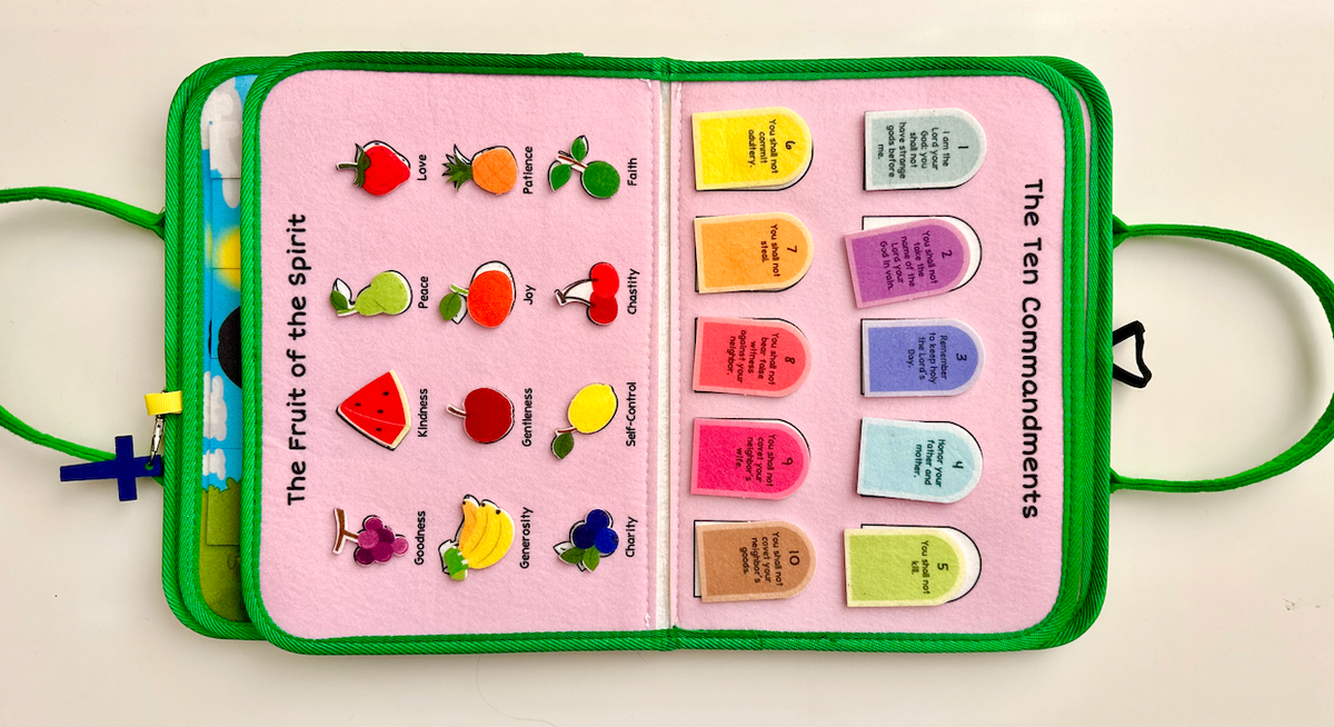 My Pray & Play Busy Book – Catholic Felt Busy Book - A Quiet Felt Book by Saintly Heart