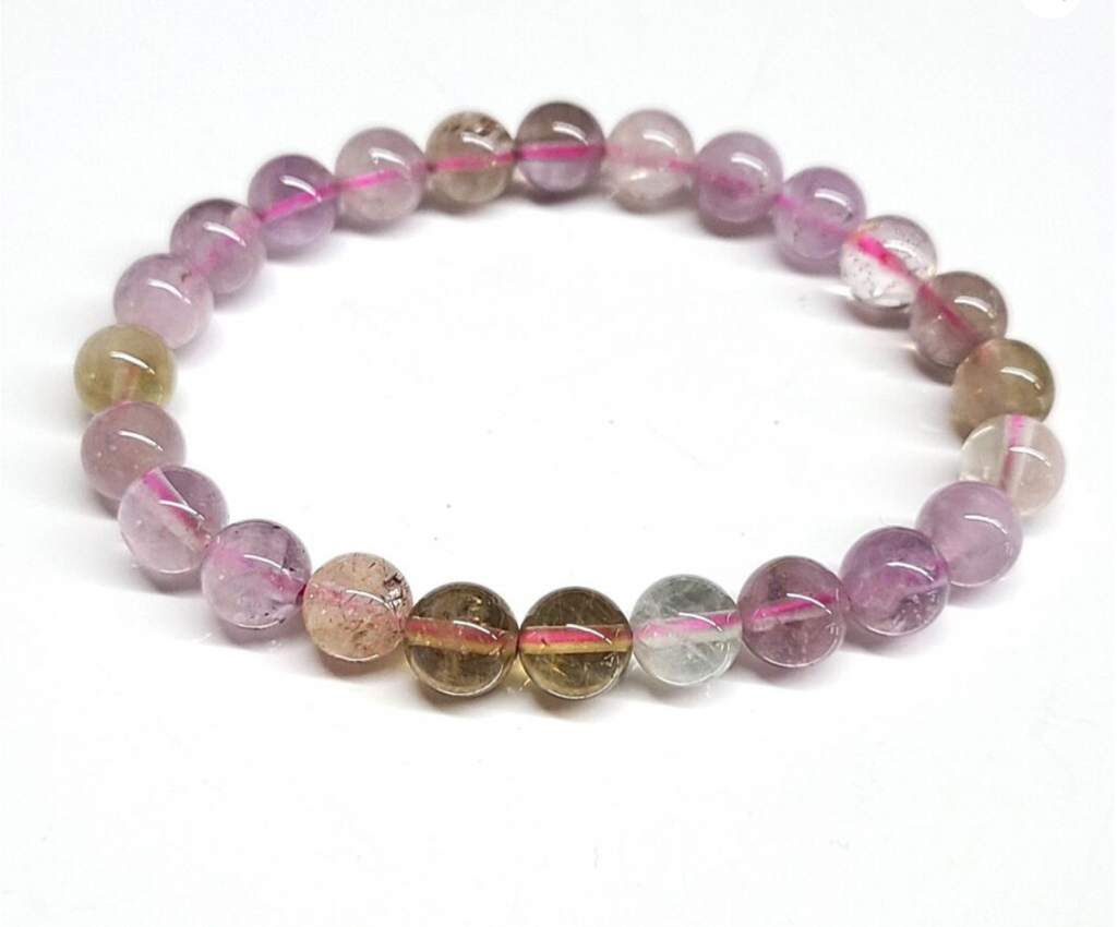 Auralite 23 Round Bead Bracelet 8mm by Sacred Crystals