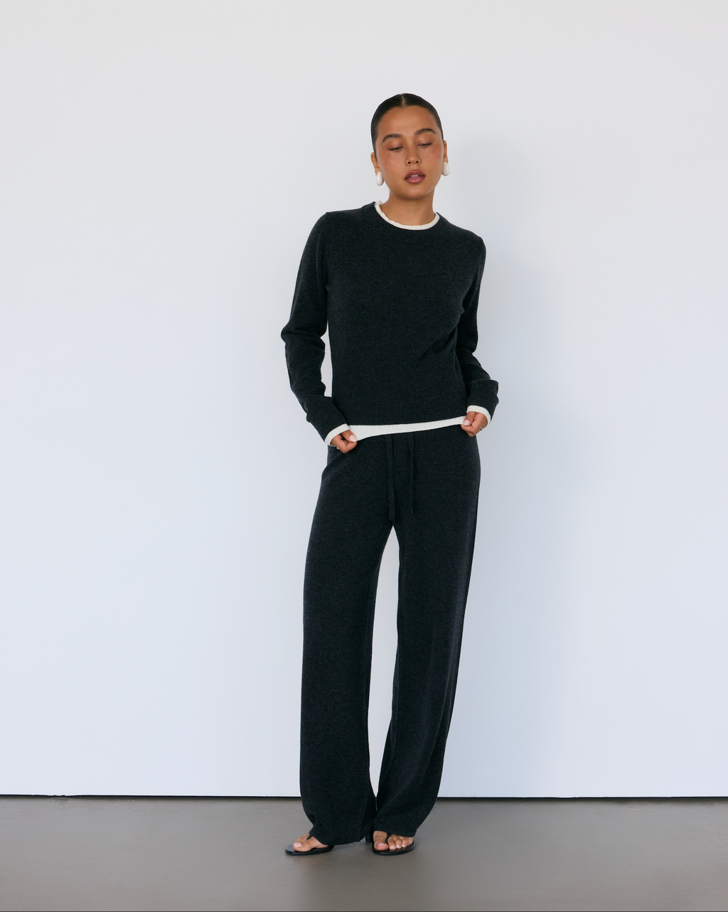 Tove Layered Cashmere Crewneck by Artless Forever