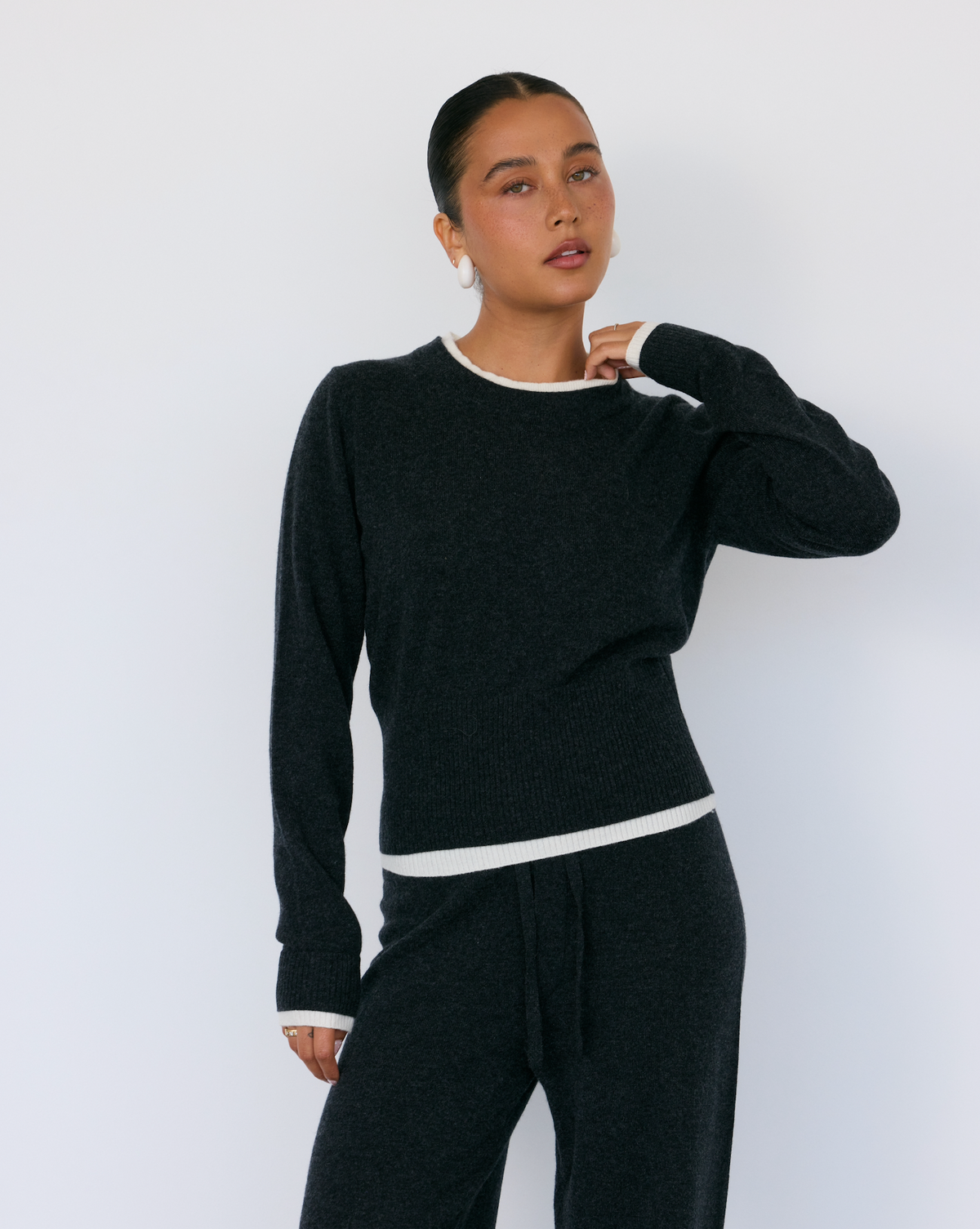 Tove Layered Cashmere Crewneck by Artless Forever