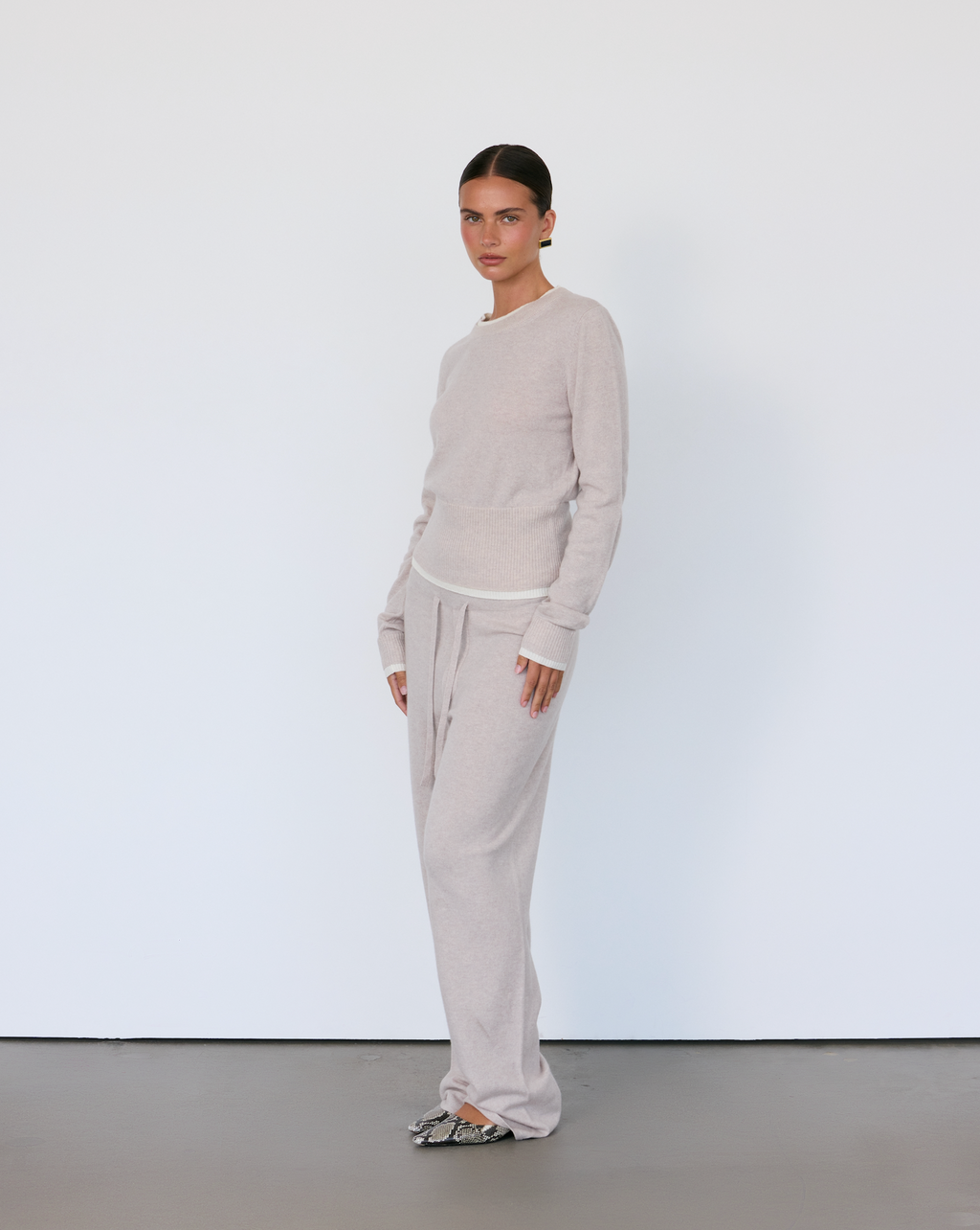 Tove Layered Cashmere Crewneck by Artless Forever