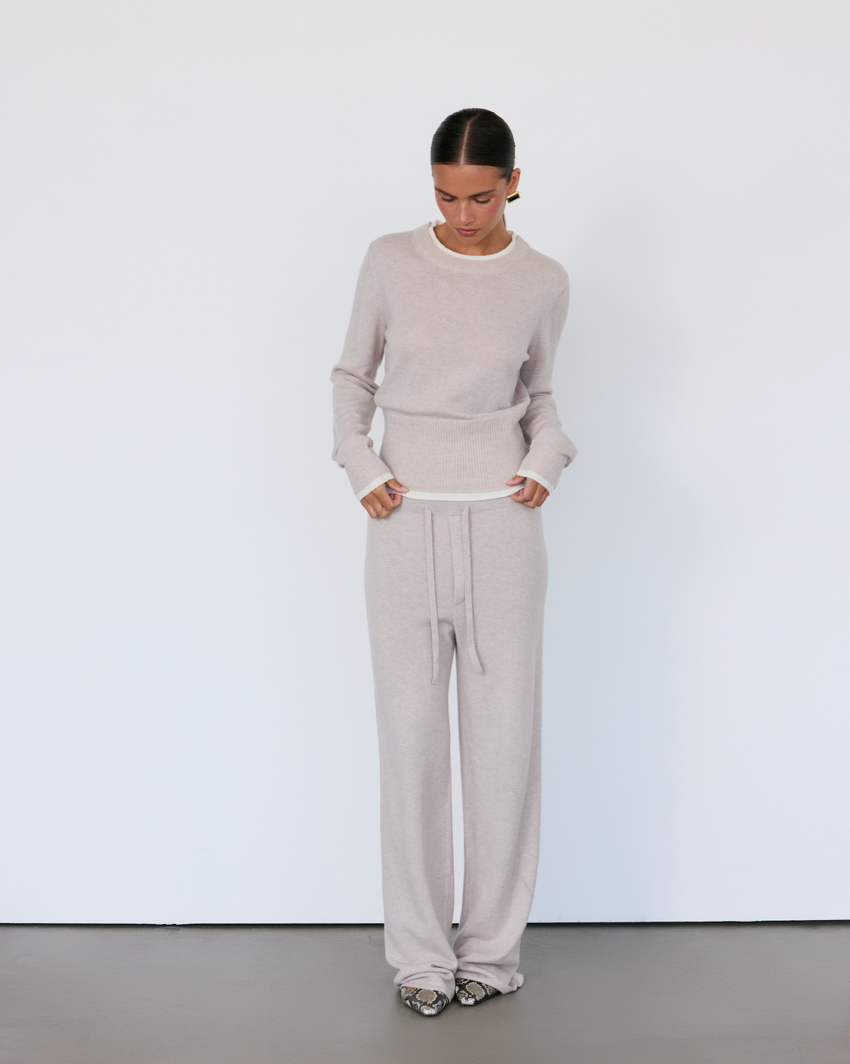 Tove Layered Cashmere Crewneck by Artless Forever