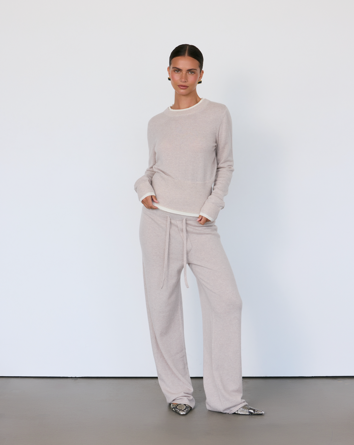 Tove Layered Cashmere Crewneck by Artless Forever