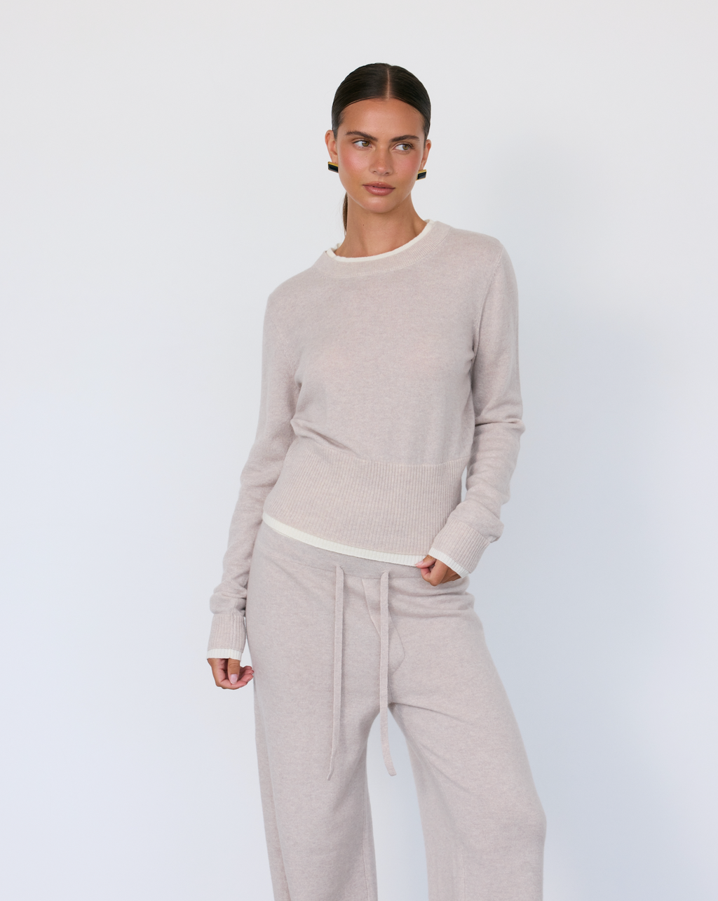 Tove Layered Cashmere Crewneck by Artless Forever